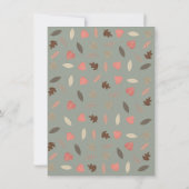 Poème de Merci du Baby shower de Fox Woodland (Dos)