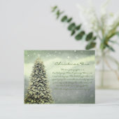 Poème de Noël rétro Carte postale (Debout devant)