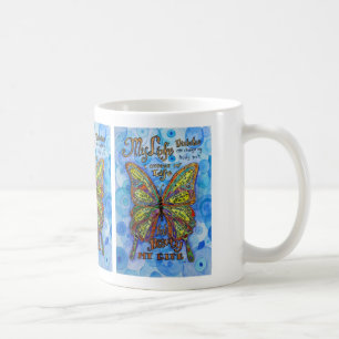 Poème Diabète Arc-en-ciel Papillon Art Café Mugs