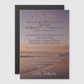 Poème du baptême | Carte magnétique | JW | Coucher (Devant / Derrière)