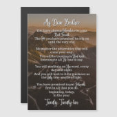 Poème du baptême | Carte magnétique | JW | Têtes d (Devant / Derrière)