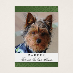 Poème du jardin de carte d'animal familier de
