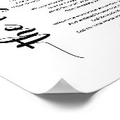 Poème du tigre par William Blake Poster (Coin)