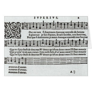 Poème en musique par Jean Antoine de Baif