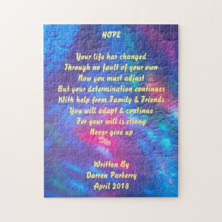 Poème "Espoir" - Puzzle
