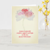 Poème Femme Animaux Perdre Sympathie FLST Carte pl (Fleur jaune)