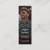 Poème funéraire commémoratif moderne Mini carte Si (Devant)