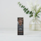 Poème funéraire commémoratif moderne Mini carte Si (Debout devant)