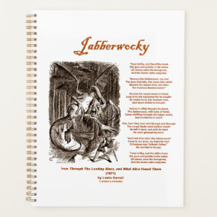 Poème Jabberwocky de Lewis Carroll (Adder noir)
