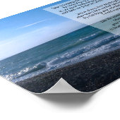 Poème le plus cher de l'ami par la mer Poster (Coin)