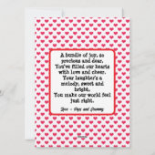 Poème pour carte de nounours de la Saint-Valentin  (Dos)