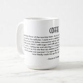 Poème pour la tasse de matin de café (Devant gauche)