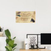 Poème sur les droits des animaux et Poster d'art e (Bureau à domicile)