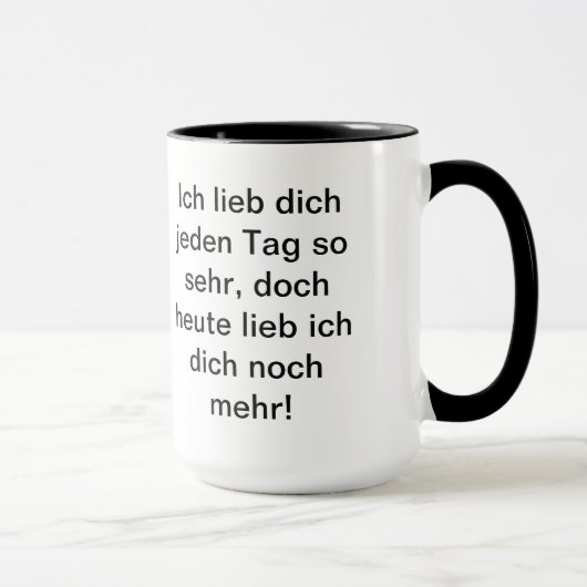 Poèmes chers tasse (Droite)