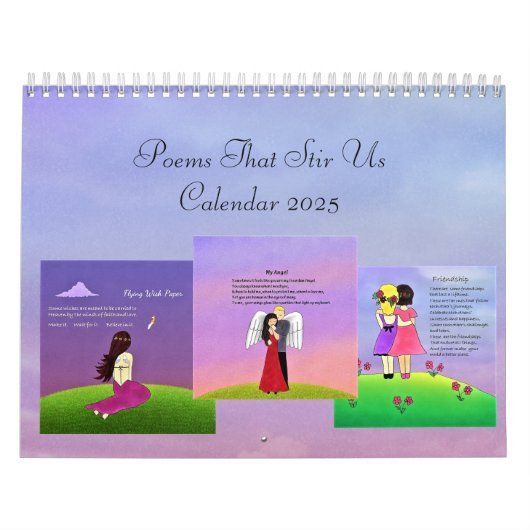 Poèmes qui nous remuent 2025 Calendrier Volume 2 (Protection)