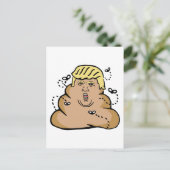 poep donald trump briefkaart (Staand voorkant)
