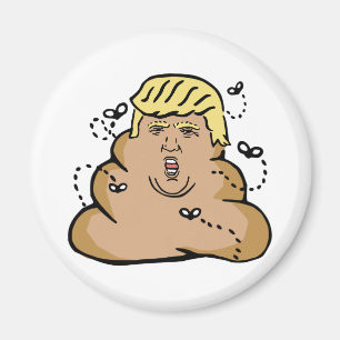 poep donald trump magneet