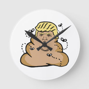 poep donald trump ronde klok