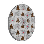 poep emoji en toiletpapier dartbord (Voorkant Links)