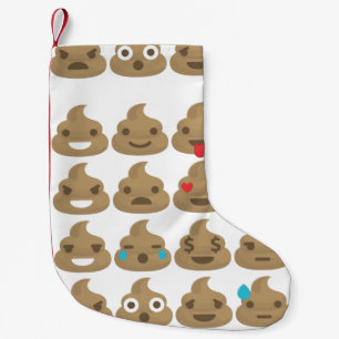 Poep emoji's Kerstmis kous Kleine Kerstsok