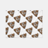 Poep. Fleece Deken (Voorkant (Horizontaal))