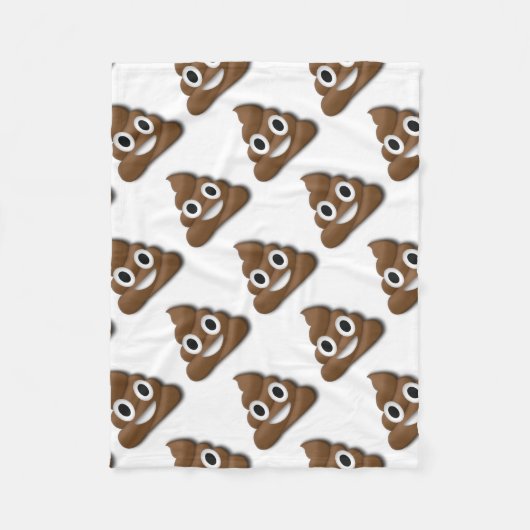 Poep. Fleece Deken (Voorkant)