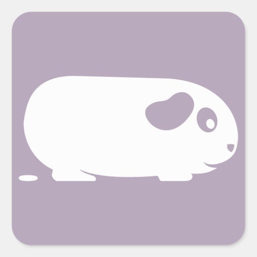 poepen cavia Stickers (Voorkant)