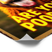 Poepen jullie? Grappige Highland Koe, Koe kunst Poster (Hoek)