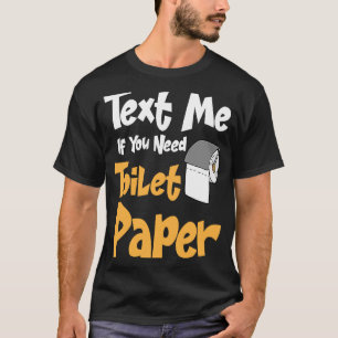 Poepgrap WC-rol grap volwassenen humor toiletpapie T-shirt