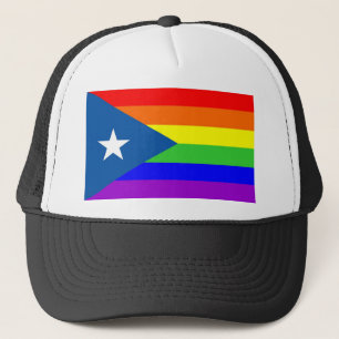 poerto rico homo trotse regenboogvlag homoseksueel trucker pet