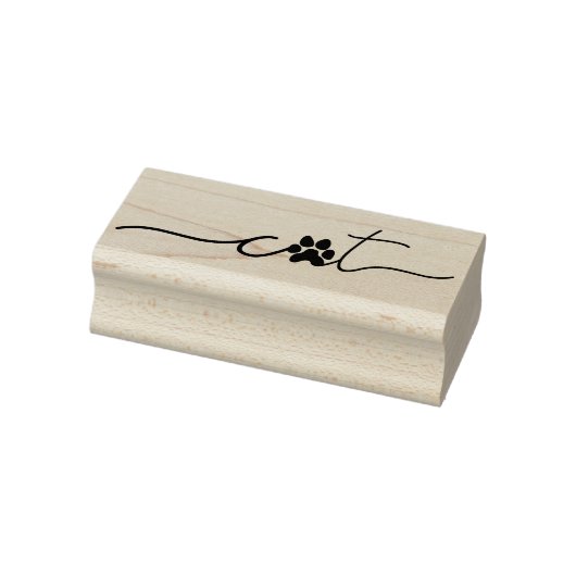 Poes Cute Kat Rubberstempel (Stempel)