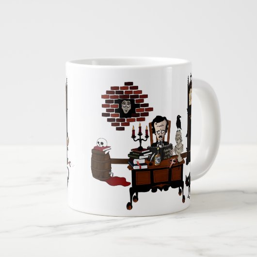 'Poe's Madness' Jumbo Mok (Voorkant rechts)