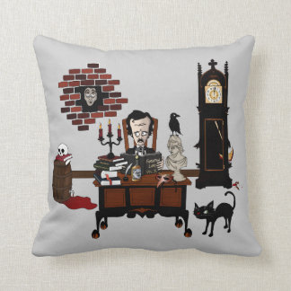 'Poe's Madness' Pillow Kussen