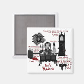 'Poe's Madness' (versie 2) Magneet (Voorkant / Achterkant)