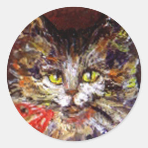 POES PORTRET RONDE STICKER