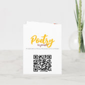 Poésie en Pointe | Invitation à la représentation  (Dos)
