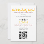 Poésie en Pointe | Invitation à la représentation  (Dos)