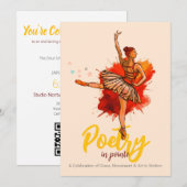 Poésie en Pointe | Invitation à la représentation  (Devant / Derrière)
