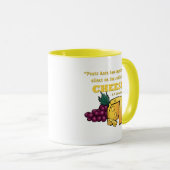 Poésie et fromage - Chesterton quote Mug (Devant droit)