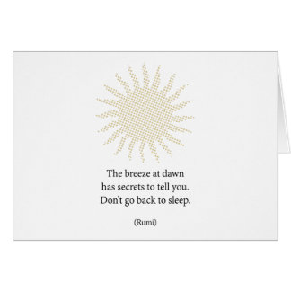 Poésie matinale de Rumi