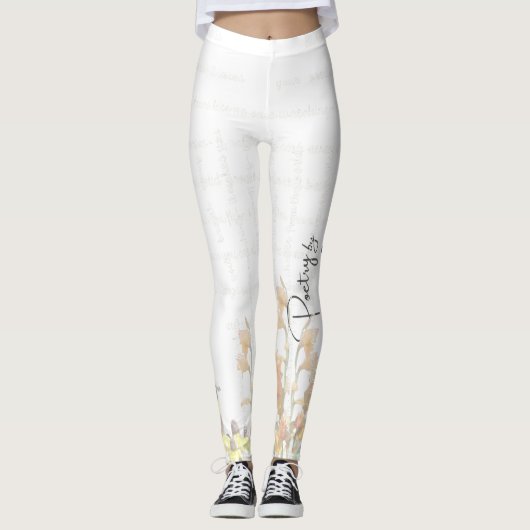“Poésie Peinte Douce” – Leggings (Devant)