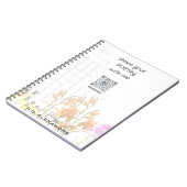 « Poésie peinte doucement » – Cahier (Côté gauche)