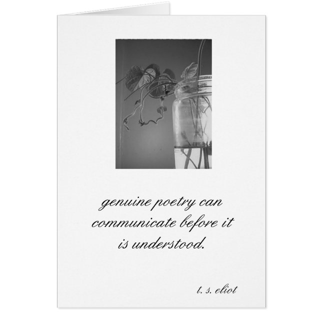 "Poésie véritable… T.S. Eliot (Devant)