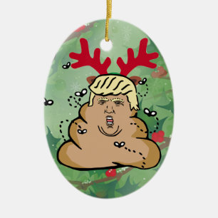 poesrendier donald trump keramisch ornament