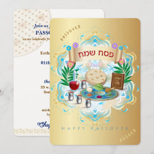 Poessach Seder Joods feest Pesach Kaart