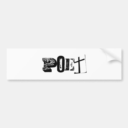 Poet Bumper Stick Bumpersticker (Voorkant)