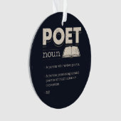 Poet Definition Funny Laureate Novelty Ceramic Orn Ornament (voorkant)