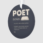 Poet Definition Funny Laureate Novelty Ceramic Orn Ornament (voorkant)