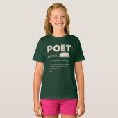 Poet Definition Funny Laureate Novelty T-shirt (Voorkant volledig)