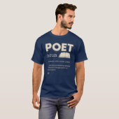 Poet Definition Funny Laureate Novelty T-shirt (Voorkant volledig)